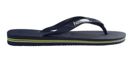 Sandalias Playa Havaianas Brasil Logo Unisex Azul_1