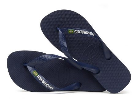 Sandalias Playa Havaianas Brasil Logo Unisex Azul_2