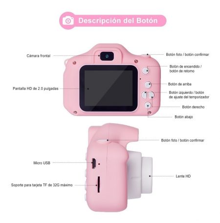 Cámara Infantil Cat Con Tarjeta De Memoria 32g_8