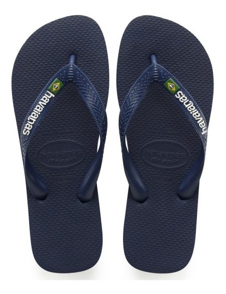 Sandalias Playa Havaianas Brasil Logo Unisex Azul_3