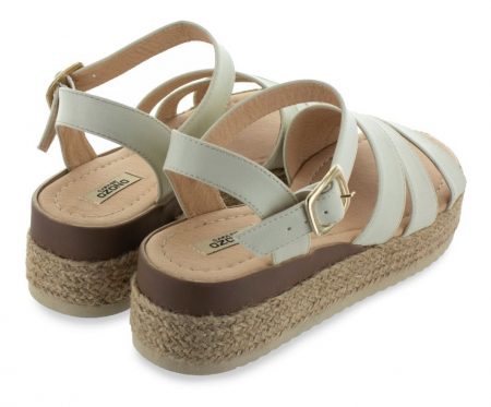 Sandalias Capa De Ozono Blanco Verano Para Mujer_1