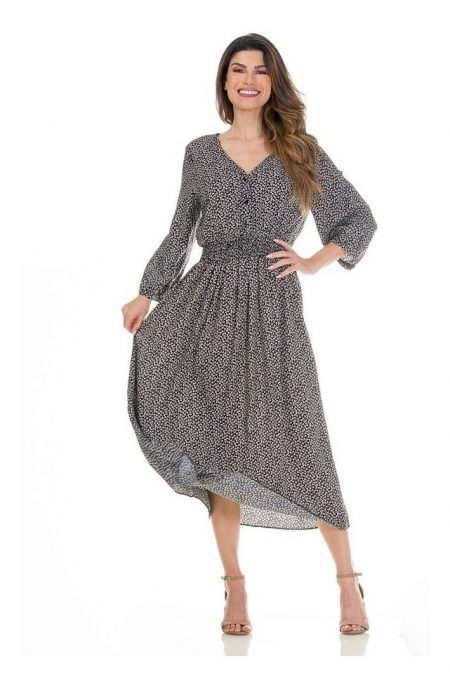 Vestido Lineas Vania Casual Largo_1