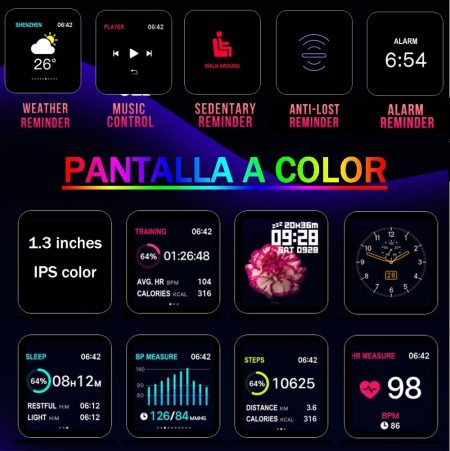 Reloj Bluetooth Deportivo Impermeable Rosa Ip68 Inteligente_16