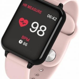 Reloj Bluetooth Deportivo Impermeable Rosa Ip68 Inteligente_0