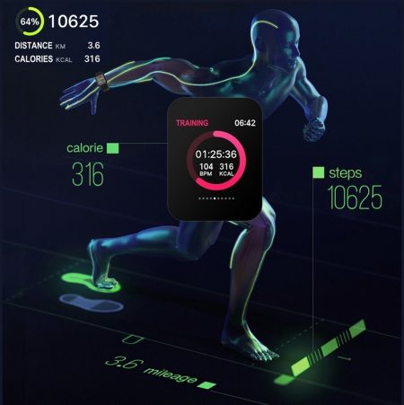 Reloj Bluetooth Deportivo Impermeable Rosa Ip68 Inteligente_17