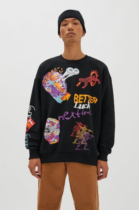 Sudadera Pull And Bear Better Luck Hombre_0