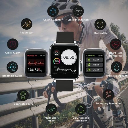 Reloj Bluetooth Deportivo Impermeable Rosa Ip68 Inteligente_10