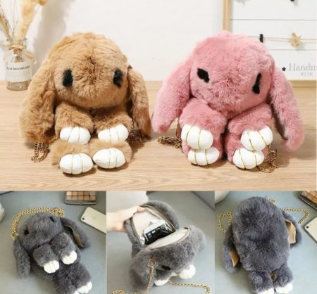 Bolsa Conejo de Peluche Adorable_0