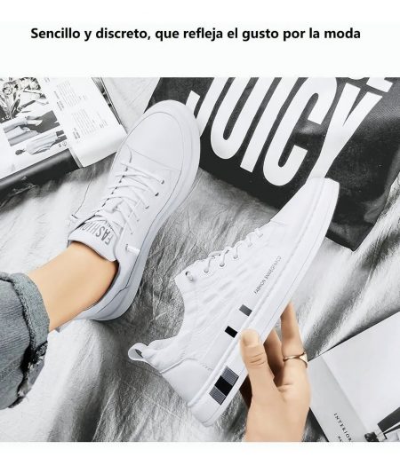 Tenis Cómodos Urbanos Impermeables De Cuero Para Hombre_5